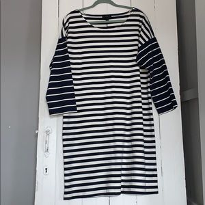 JCrew striped shift dress NWOT